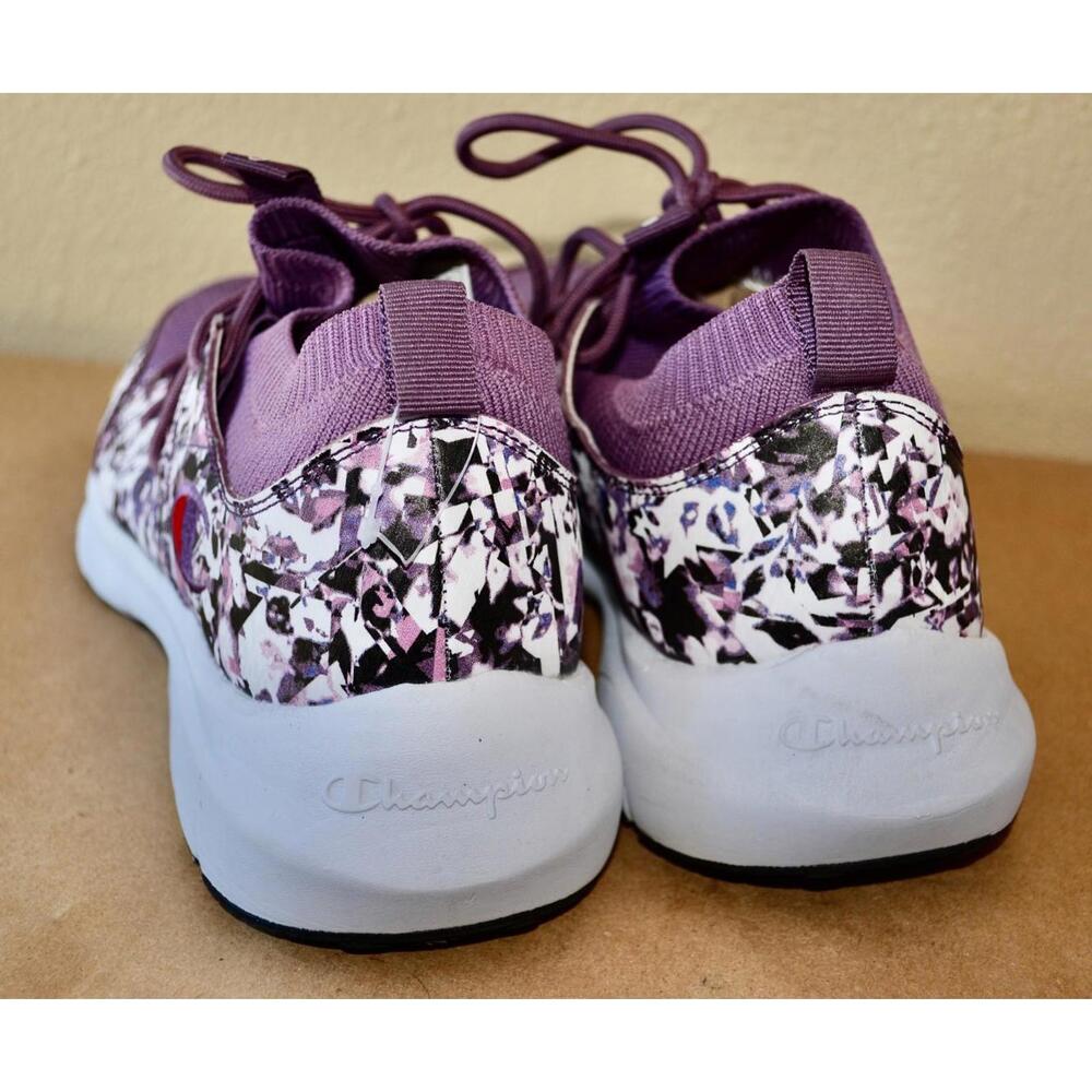 Champion Yogi Floral Purple Womens sz 11 J30-421 Sneakers - Picture 3 of 8